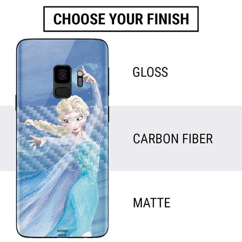 Disney Frozen Elsa Icy Powers Art Galaxy S9 Skin